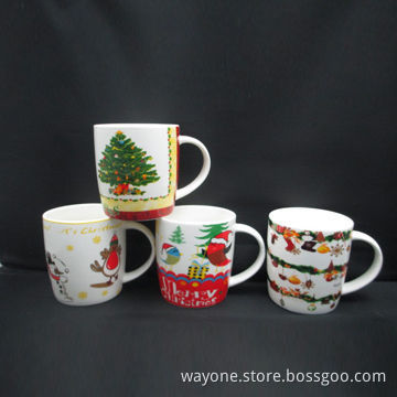 Ceramic Coffee Mug, Xmas, Snowman, Available in 12oz Volume, Measures 8.3 x 9.5cm